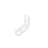 1Pc Reinforced Square Angle 30X30X15X2Mm Steel White Coating